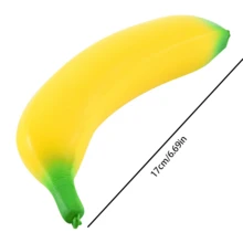 1个PU慢回弹香蕉造型捏捏乐玩具，新年礼物。造型甜美可爱，触感柔软，焦虑时可尽情挤压，黏黏的质感，是绝佳的装饰礼品。 - 彩色 - 查看 10