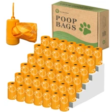 Pet rhythm 630 túi đựng chất thải cho chó có mùi hương cam quýt - Kích thước cực lớn 13"X9" (20cm x 23cm), chống rò rỉ, có hộp đựng, thích hợp cho chó đi dạo và vệ sinh cho mèo. - Xem 6