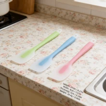[2/4pcs Set] Easy Clean Silicone Spatula Set - Heat Resistant 450°F Soft Spatulas - Premium Kitchen Tools With Good Grip - Seamless Design - Dishwasher (Lime/Sky Blue/Pink) - Multicolor - View 11