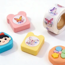 500张蝴蝶卷贴纸，8张蝴蝶贴纸，适用于派对、墙面、剪贴簿、信封、生日和贺卡。 - CX-215(500pcs) - 查看 12