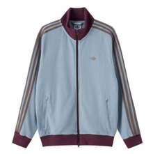 adidas originals 針織寬鬆運動長袖夾克男款 - 藍色 - 查看 4