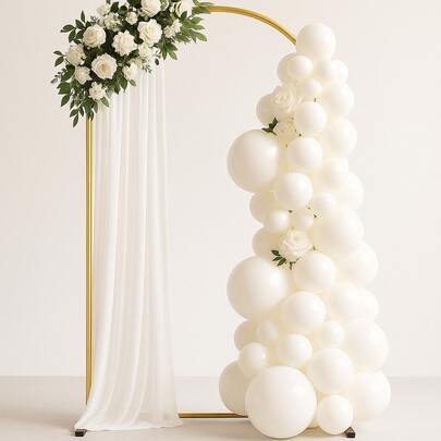 2piezas Arco Metal Decoracion Fiesta 1.2/1.5/1.8/2.0/2.2m Soporte Para Globos Flores para Fiestas,Bodas,Cumpleaños,Festivales