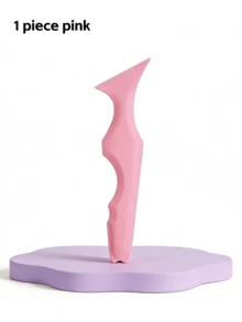 硅胶多功能化妆辅助模板，眼线模板，眉形定型卡，唇线模板，眼部提拉，校准化妆工具，新手友好，日常化妆必备 - 彩色 - 查看 7