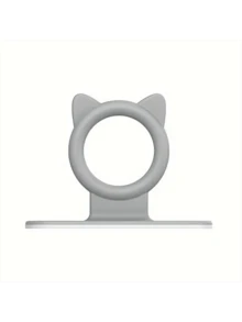 1个可爱猫耳造型马桶座圈挂钩 - 时尚实用的浴室配件，塑料材质，安装简便，节省空间，握感舒适 - 多色 - 查看 13