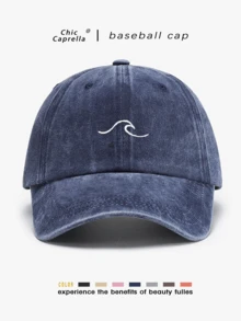 复古水洗帽，男女皆宜，四季皆可佩戴，春夏秋冬皆宜，可调节帽带，适合情人节、婚礼、圣诞节、开学季、父亲节、新娘、狂欢节婚礼、Y2K海滩婚礼、新娘婚礼用品、礼物、单身派对、旅行等场合。 - 均碼 - 查看 2