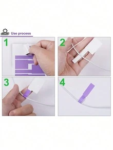 30-150 etiquetas para cables - Material de PVC resistente al agua y al desgarro, colores aleatorios, compatibles con escritura a mano e impresora láser, etiquetas resistentes a los arañazos para organización de cables - Etiqueta - Ver 4