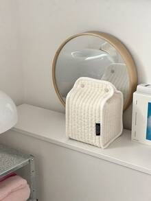 Minimalist Black & White Polka Dot Tissue Box, Suitable For Home, Living Room, Dining Table, Bathroom Vanity, Paper Towel Dispenser - Multicolor - View 7