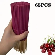 101pcs High-Quality Natural Cherry Incense Sticks, Ideal Choice To Purify Air In Your Home. They Bring Fragrance For Relaxation, Yoga, Office Spaces And Tea Rooms. Suitable For Occasions Like Halloween, Christmas, Easter And More. - Cherry-flavored Incense Sticks - View 5