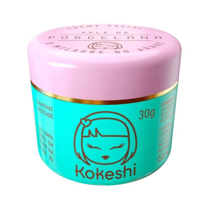  Hidratante Creme Facial Pele De Porcelana Kokeshi 30g