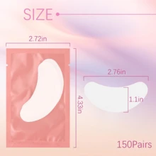 200 Pairs Eyelash Extension Isolation Pads, Non-Shedding Eyelash Extension Supplies, Suitable For Eyelash Extension, Eyelash Extension Tools, Eyelash Extension Isolation Protection Tools - White - View 2