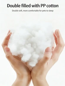 1pc Warm & Soft Plush Pet Round Bed, Fluffy Winter Cozy Pet Round Cushion Nest For Medium/Large/Small Cats & Dogs - Dark Grey - View 5