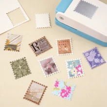 3pcs Rectangular/Square Stamp Perforator, With Serrated Edge Rectangular Manual Perforator Suitable For Paper Art, Scrapbooking, DIY Card Making, Handicraft Making - 3-piece Pack - View 3