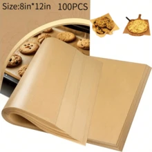 200 Sheets 14-Inch Non-Stick Parchment Paper, Waterproof, Oil-Proof, Heat Resistant, For Baking, Cooking, Grilling, Air Fryer And Steaming - Unbleached, Fits Half Sheet Pan, Happy Eid Al-Adha - Camel - View 2