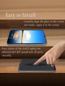 两片装，兼容三星 Galaxy A05、A05s、A06、A16、A12、A13 4G、A14、A15、A17、A22 5G、A23 5G、A25、A32 4G、A32 5G、A33 5G、A34、A35、A36、A50、A51、A52、A53 5G、A54、A54 5G、A55 5G、A56 等机型，钢化玻璃屏幕保护膜，防刮花，无气泡 - 無色 - 查看 5