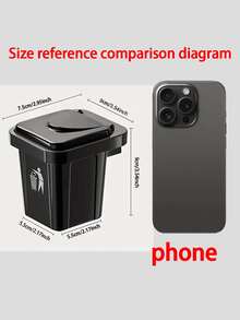 1 gạt tàn treo tường bằng thép không gỉ có nắp đậy, thiết kế thùng rác treo giúp tránh tro tàn vương vãi, thích hợp cho phòng khách, phòng ngủ, văn phòng, phòng tắm, nhà bếp và các không gian nhỏ khác, quà tặng ngày lễ, thùng rác gia đình, văn phòng, phòng tắm, nhà bếp, thùng rác mini đa chức năng tích hợp bằng thép không gỉ sang trọng, gạt tàn tinh tế (đen và xanh lá cây), quà tặng ngày lễ - A - Xem 8