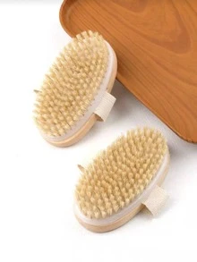 2-In-1 Body Brush, Natural Exfoliating To Improve Skin Texture, Bristles Can Stimulate Lymph And Blood Circulation, Suitable For Hair Salons, Beauty, Travel Essentials, Back-To-School, Vacation Necessities, Scalp Brush - A - View 12
