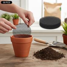 50PCS Ceramic Flower Pot Mesh Pad Breathable Let The Soil Leak Out Design For Better Ventilate Plants - Flower Pot Pad - View 2