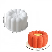 Set Of Silicone Cake Molds | White Round, Square, And Star-Shaped Pudding Cups, Suitable For Weddings, Easter, St. Patrick's Day, Valentine's Day, Desserts, And Baking Tools - View 3