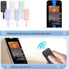 Wireless Remote Control With Multi-Color Buttons - Smartphone Compatible, Hands-Free Operation For Novel Page Turning, Video Scrolling & Remote Likes - View 3