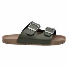 Unisex Casual  Sandal With Adjustable Buckle, Comfortable, Synthetic - xanh quân đội - Xem 4