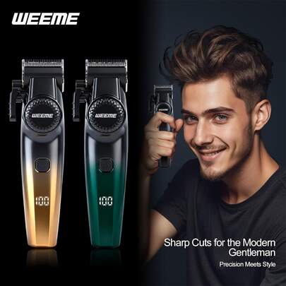  WEEME Electric Hair Clipper For Men, Electric Beard Trimmer. This Device Combines Hair Cutting, Shaving, Sideburn Trimming And Styling, Suitable For Home, Travel And Business Use.