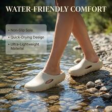 新款休闲百搭EVA拖鞋，厚底耐磨沙滩拖鞋，情侣夏季款 - 墨綠色 - 查看 7