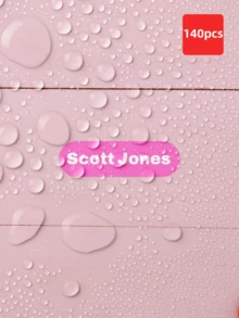 1-350pcs Customized Name Labels, Text Stickers, Transparent Waterproof Vinyl Name Tags, Personalized Stickers For Daycare, School, Luggage, Gym Bags, And Lunch Boxes, Durable Name Decals For Personal Items, Kindergarten Labels - Multicolor - View 26