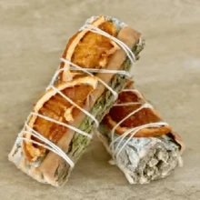 白鼠尾草、橙肉桂鼠尾草熏香棒，用于清洁金钱空间，消除负能量，附带说明书 - 多色 - 查看 12
