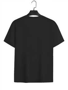 T-Shirt Con Stampa Artistica "Surreal Blindfolded Hands", Girocollo, Manica Corta, Vestibilità Ampia In Stile Retrò. - 後 5 - 查看 2
