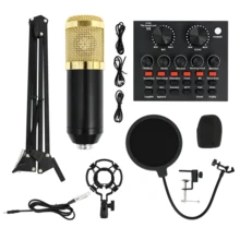 2026 Podcast Microphone Bundle, Condenser Mic With Live Sound Card Kit, Podcast Equipment Bundle With Voice Changer And Mixer Functions, Podcast Microphone For Vlog Living Broadcast  ,Gamer Podcasting, Recording, Singing, Streaming - 1張V8現場音效卡 - 查看 1