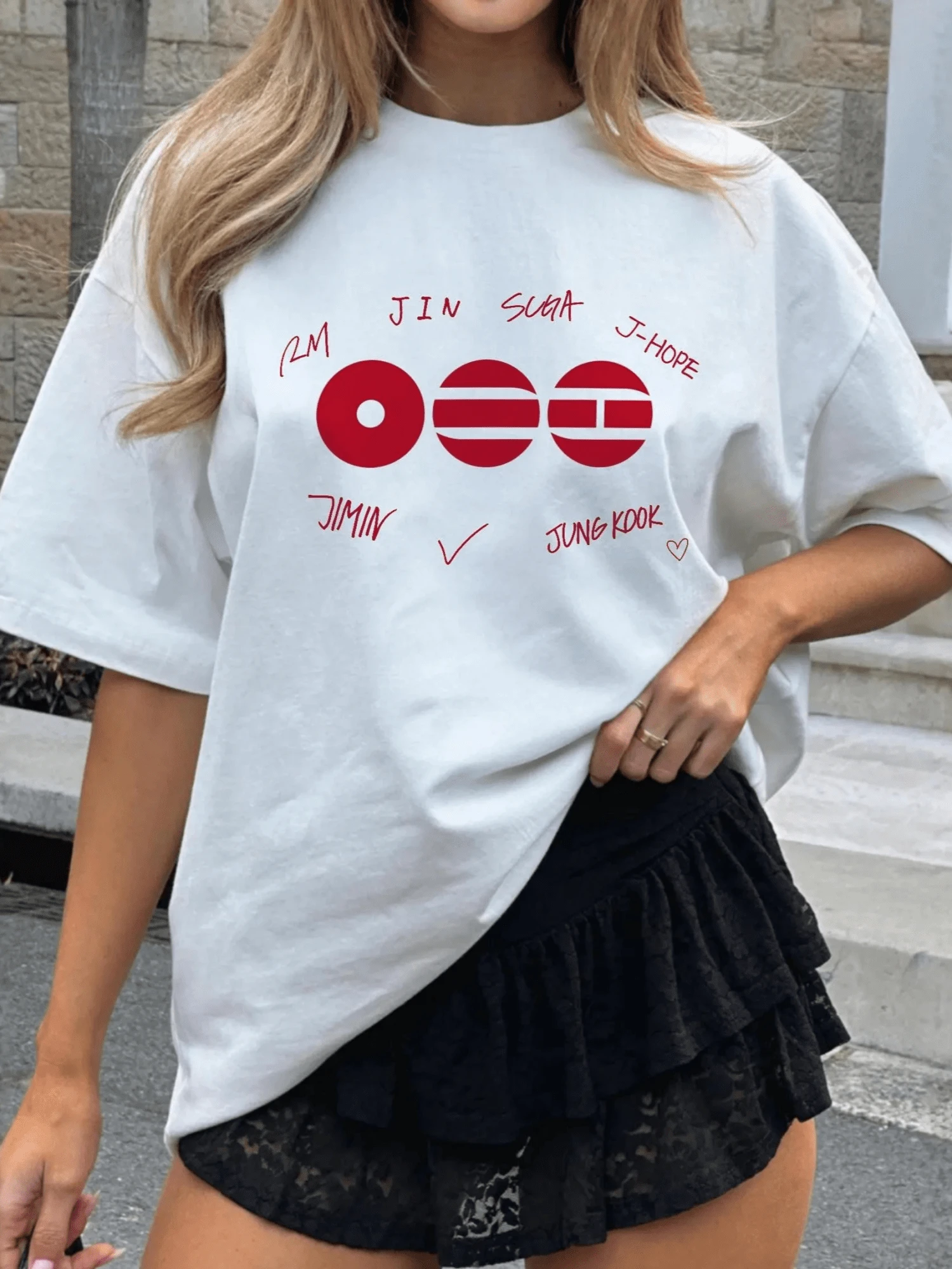 BTSBTS Fan Merch Arirang Tour Unisex T-shirt - Vitt - Visa 1