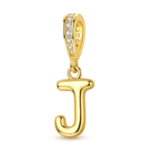 1个A-Z字母吊坠，金色LOVE字母垂坠吊坠，适配原装手镯，DIY首饰礼物 - 金黃色 - 查看 18