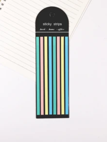 PET超薄荧光膨胀防水便签半透明刮刮乐标记贴纸 - 彩色 - 查看 12