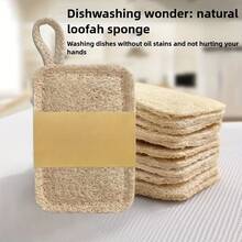 1/3/5/10/15/20 件装天然海绵洗碗刷 - 可重复使用不刮伤厨房海绵，高品质浴室、厨房和家居清洁海绵，经久耐用，温和清洁碗、锅、平底锅、厨房用具，符合人体工程学设计，天然纤维海绵，丝滑淋浴，丝滑沐浴，浴室配件，清洁工具，马桶刷，厨房配件 - A - 查看 5