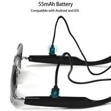 SENBONO AI Translation Glasses With Wireless, Built-In Microphone/Speaker, HD Voice And Music, AI Voice Control, Hands-Free Calling, 100+ Language Translation, USB Magnetic Charging, Stylish And Simple Design, Suitable For Office - View 6