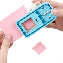 3pcs Rectangular/Square Stamp Perforator, With Serrated Edge Rectangular Manual Perforator Suitable For Paper Art, Scrapbooking, DIY Card Making, Handicraft Making - 3-piece Pack - View 4