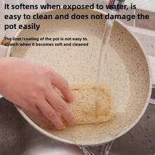 1/3/5/10/15/20 件装天然海绵洗碗刷 - 可重复使用不刮伤厨房海绵，高品质浴室、厨房和家居清洁海绵，经久耐用，温和清洁碗、锅、平底锅、厨房用具，符合人体工程学设计，天然纤维海绵，丝滑淋浴，丝滑沐浴，浴室配件，清洁工具，马桶刷，厨房配件 - A - 查看 3