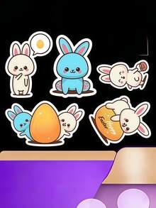 50张儿童日记贴纸，可爱动物和卡通人物标签贴纸，可定制Guka贴纸。 - 彩色 - 查看 5