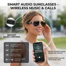 SENBONO AI Translation Glasses With Wireless, Built-In Microphone/Speaker, HD Voice And Music, AI Voice Control, Hands-Free Calling, 100+ Language Translation, USB Magnetic Charging, Stylish And Simple Design, Suitable For Office - View 4