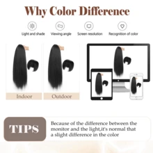 Synthetic Hair Ponytail With Bangs - Long Straight Hair Ponytail Extension For Daily Wear And Party - Multicolor - View 11