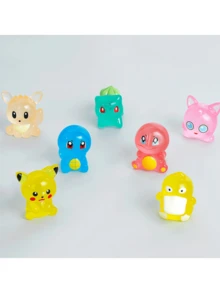 pokemon Bộ 7 mô hình nhân vật hoạt hình, đồ chơi dễ thương và phát sáng, vật trang trí đáng yêu để sưu tầm và làm quà tặng tinh tế. - Nhiều màu - Xem 4