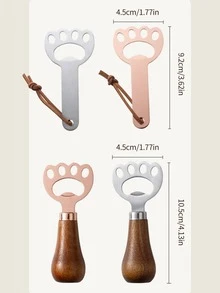 Dụng cụ mở nắp chai bia hình bàn chân mèo bằng gỗ, dụng cụ mở nắp chai gia dụng sáng tạo có dây treo, dụng cụ mở nắp chai cầm tay tiện dụng. - Xem 9