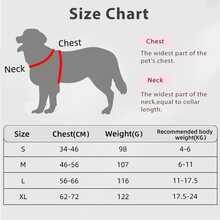 可调节反光小型/中型犬猫背带胸背心，适合柴犬、巴哥犬及其他宠物 - 彩色 - 查看 3