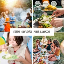 Kynley Bộ dao nĩa, nĩa, thìa dùng một lần bằng nhựa, 100 chiếc – Có thể tái sử dụng, bền, đóng gói hợp vệ sinh, không chứa BPA ✅ Giao hàng tại Tây Ban Nha trong vòng 48/72 giờ - CUCHILLO 16.5CM *100U - Xem 3