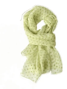 1pc Polka Dot Fashion Scarf, Chiffon Long Scarf With Silk-Like Feel, Gift For Mom - Multicolor - View 7