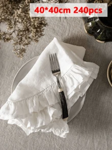 2/6/12/240pcs Reusable Washable Vintage Farmhouse Style Cloth Napkins, Suitable For Restaurants, Kitchens, Weddings, Parties, And Dining Table Decor - Multicolor - View 14