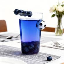 1pc Football Embedded Glass Cup, Transparent Drinking Water/Tea/Milk/Juice Cup For Home Use - Transparent - View 3