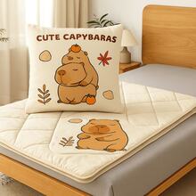 Cojín Capibara 2 en 1 con Frazada Acolchada Suave |   Almohada Convertible de Peluche - al azar - Ver 1