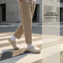 新款休闲百搭EVA拖鞋，厚底耐磨沙滩拖鞋，情侣夏季款 - 墨綠色 - 查看 4