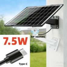 Painel Solar Portátil é uma Fonte de Alimentação Dedicada para Câmeras de Vigilância, Resolvendo Perfeitamente Problemas de Fornecimento de Energia. Suporta Saídas Duplas Tipo-C 5V e USB, Compatível com Vários Dispositivos, Equipado com Suporte Ajustável 360°, Pode Ajustar o Ângulo Flexivelmente para Maximizar a Absorção de Energia Solar, O Design de Instalação Sem Fio Elimina a Necessidade de Fiação Complicada, Economizando Tempo e Esforço. Adequado para Estacionamentos, Pomares e Outros Cenários. - Visão 11